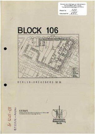 Gutachten: Block 106, Blockbestandsaufnahme