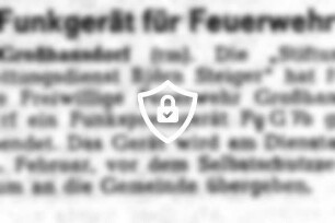 Funkgerät für Feuerwehr