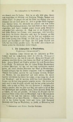 7. Die Hohenzollern in Brandenburg