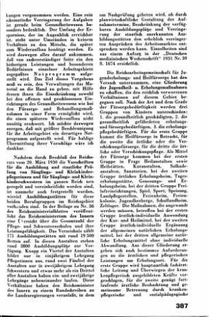 Vorschriften für die Ausbildung und staatliche Prüfung von Säuglings- und Kleinkinderpflegerinnen und für Säuglings- und Kleinkinderschwestern [Gesundheitsfürsorge]
