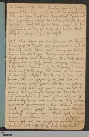 25. - 31. August 1918