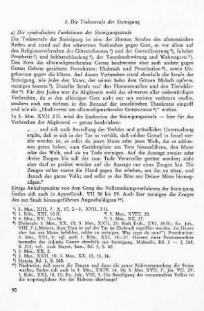 a) Die symbolischen Funktionen der Steinigungsstrafe