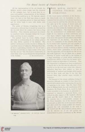 The royal society of painter-etchers and engravers