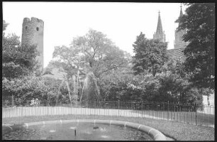 Oschatz. Promenade und Stadtturm