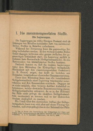 Die Legierungen.