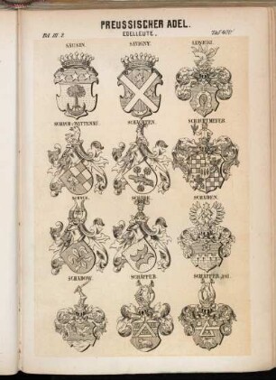 Taf. 400. Sausin. - Savigny. - Sawicki. - Schach v. Wittenau. - Schachten; Schachtmeyer. - Schack. - Schade. - Schaden. - Schadow. - Schäffer. - Schäffer and.