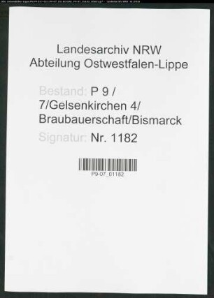 Sterberegister Standesamt Gelsenkirchen 4 Braubauerschaft Bismarck
