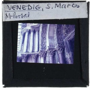 Venedig, Markusdom : Detailansicht Portal