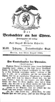 33. Stueck, 12. August 1844