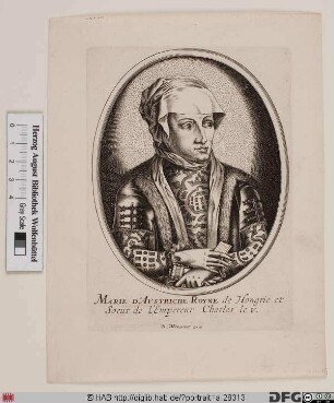 Bildnis Maria, 1521-26 Königin von Ungarn und Böhmen, geb. Erzherzogin von Österreich