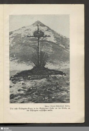 Das erste Schlageter-Kreuz in der Golzheimer Heide an der Stelle, an der Schlageter erschossen wurde