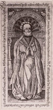 Margaretha, Fürstin von Sachsen, Herzogin von Braunschweig-Lüneburg, Tafel 65. Kupferstich nach Grabplatte