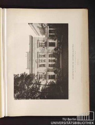 Serie I. No. 75. Villa Thiergarten-Straße No. 29. Berlin.