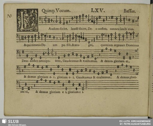 LXV. Laudem dicite Deo nostro
