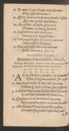 Psalmus CXLI. - CL.