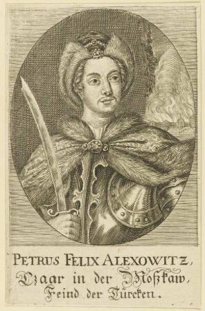 Bildnis des Petrus Felix Alexowitz, Czaar in der Moßkaw