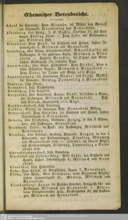 Chemnitzer Botenbericht