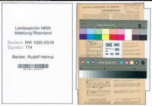 Entnazifizierung Rudolf Helmut Becker , geb. 16.10.1906 (Export-Kaufmann)
