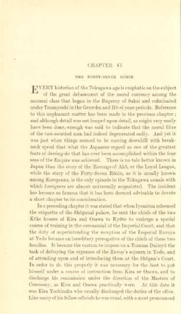 Chapter VI. The Forty-Seven Rönin