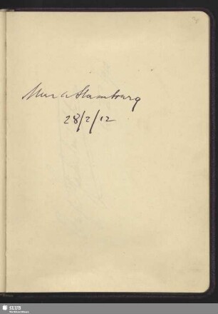 Bl. 31. Hambourg, Mark