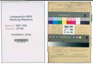 Entnazifizierung Anna Vonderlinn , geb. 27.08.1896 ()