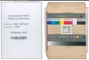 Entnazifizierung Karl Hoeppner , geb. 05.03.1899 (Beamter)