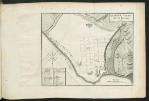 Pl. 12. Quartier S. Denis Isle de Bourbon,, 1762