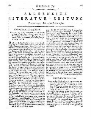 Gesangbuch für höhere Schulen und Erziehungsanstalten. Hrsg. von A. H. Niemeyer. Halle: Waisenhaus [1785]