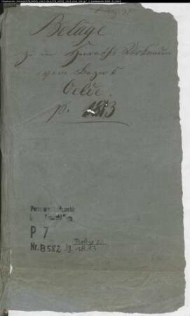 Belegakten zum Heiratsregister 1813 (3 Bände) und 1814 der Munizipalität Oelde.