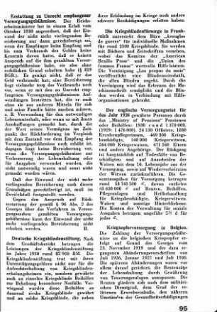 Erstattung zu Unrecht empfangener Versorgungsgebührnisse [Kriegsbeschädigten- und Kriegerhinterbliebenenfürsorge]