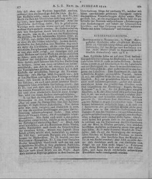 Müller, J. A.: Kurzgefaßte Geschichte aller christlichen Kirchen, ihrer Unterscheidungslehren und feierlichen Gebräuche. Sondershausen: Voigt 1821