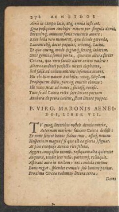 P. Virg. Maronis Aeneidos, Liber VII.
