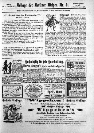 Beilage der Berliner Wespen Nr. 41