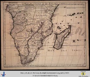 Carte du Congo et du pays de Cafres.