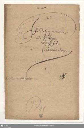 Stimmensatz [Schreiber: Jacobi, S.; u.a.]