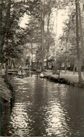 Wasseram/Fließ in Lehde in Spreewald : Grobla na Lědach