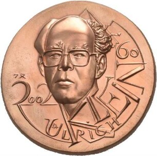 Medaille von Victor Huster auf den 60. Geburtstag von Dr. Ulrich Klein
