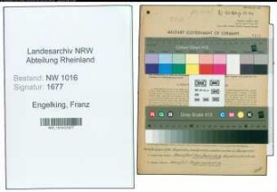 Entnazifizierung Franz Engelking , geb. 09.11.1894 (Gewerbeoberlehrer)
