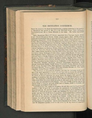 The Emigration Conference.
