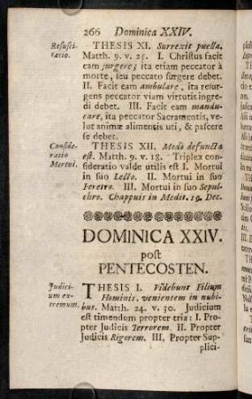 266-276, Dominica XXIV. post Pentecosten.-Domenica Dedicationis.