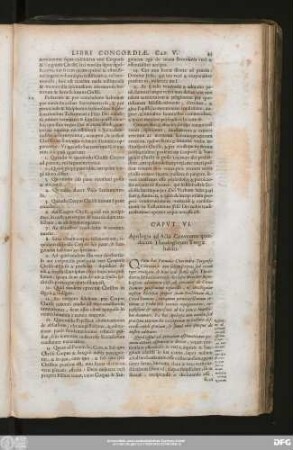 Caput VI. Apologia ad Acta Conventus quindecim Theologorum Torgae habiti.