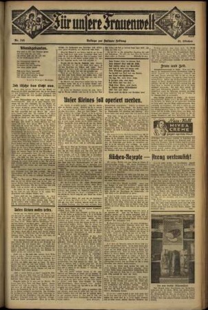 Zweite Ausgabe vom Donnerstag, den 25. Oktober 1934.