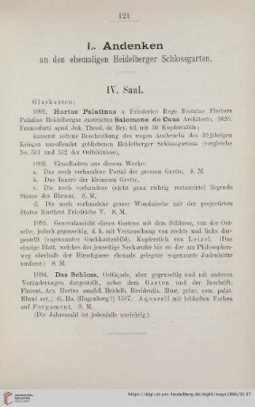 IV. Saal (Nr. 1091 - 1094)