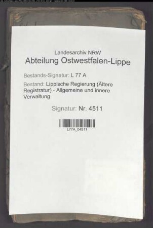 Einführung der Mühlenordnung (Einführung neuer Waagen), Bd. 1