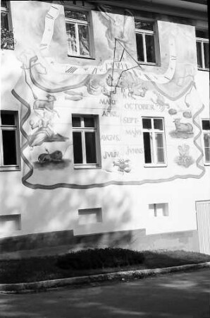 Renovierte Sonnenuhr in St. Blasien