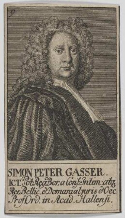 Bildnis des Simon Peter Gasser