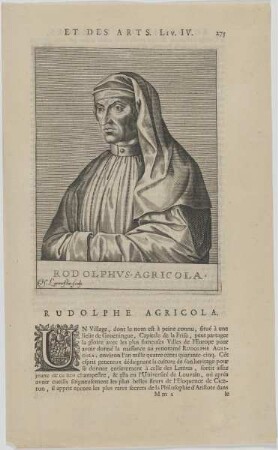 Bildnis des Rudolphe Agricola