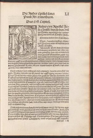 Die Ander Epistel sanct Pauli An Timotheon.