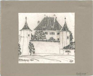 Gsaenger, Gustav; München - Pasing; Schloss Blutenburg - Ansicht