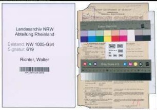 Entnazifizierung Walter Richter , geb. 17.11.1908 (Zahnarzt)